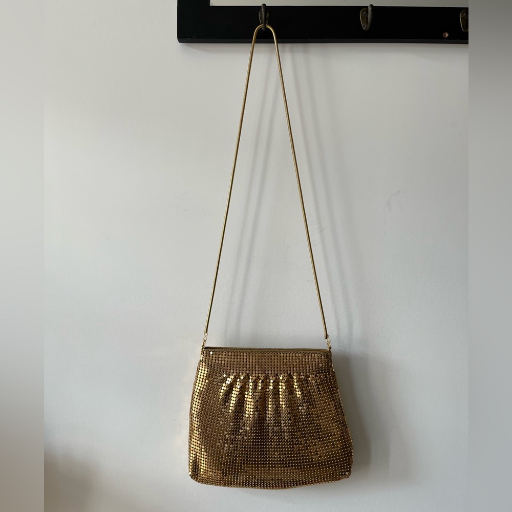 Gold Mesh Shoulder Bag